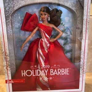 NIB Holiday Barbie 2019 Brunette